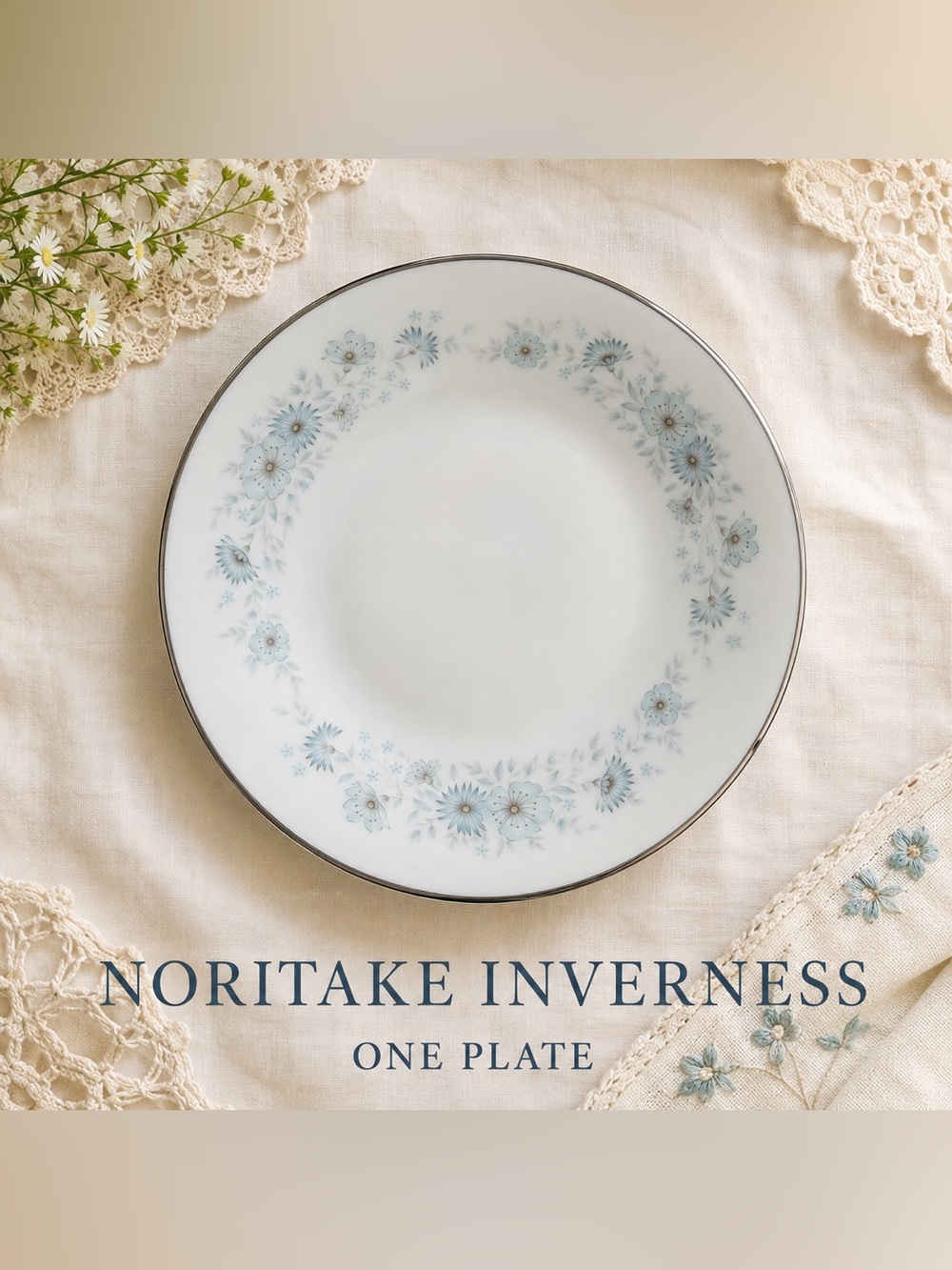Vintage Noritake Inverness 6716 Floral Plate Grandmacore Cottagecore